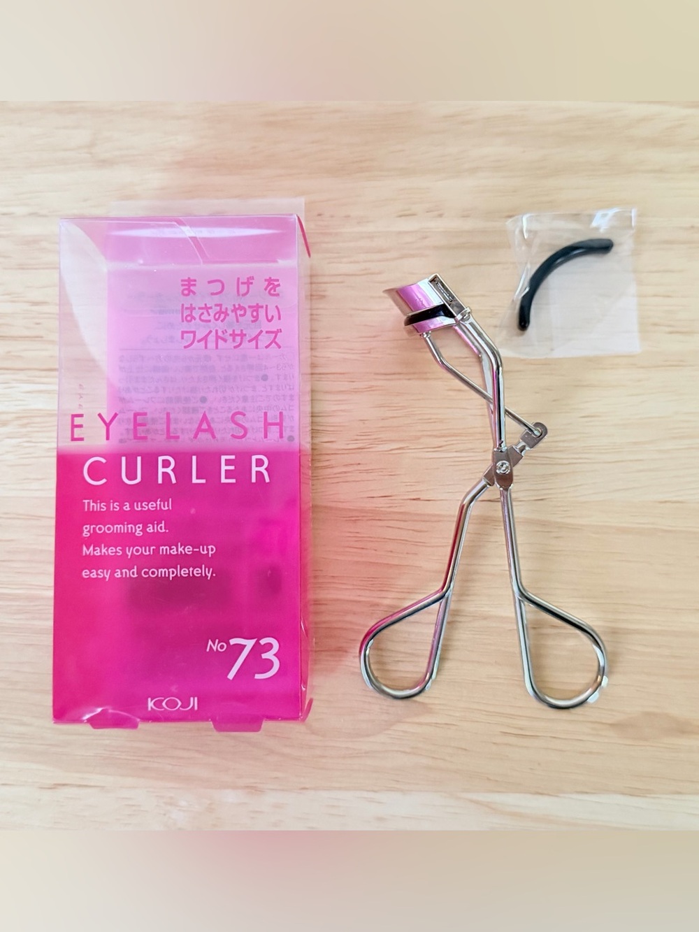 KOJI No.73 Eyelash Curler Wide 34mm Japanese Beauty Tool New in Box